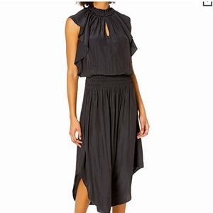 Ramy Brook black Wren Flutter Sleeve Dress